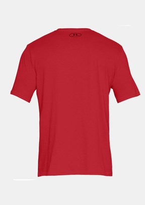 UNDER ARMOUR UA Sportstyle LC - 1326799-600 Erkek Kırmızı Bisiklet Yaka T-shirt