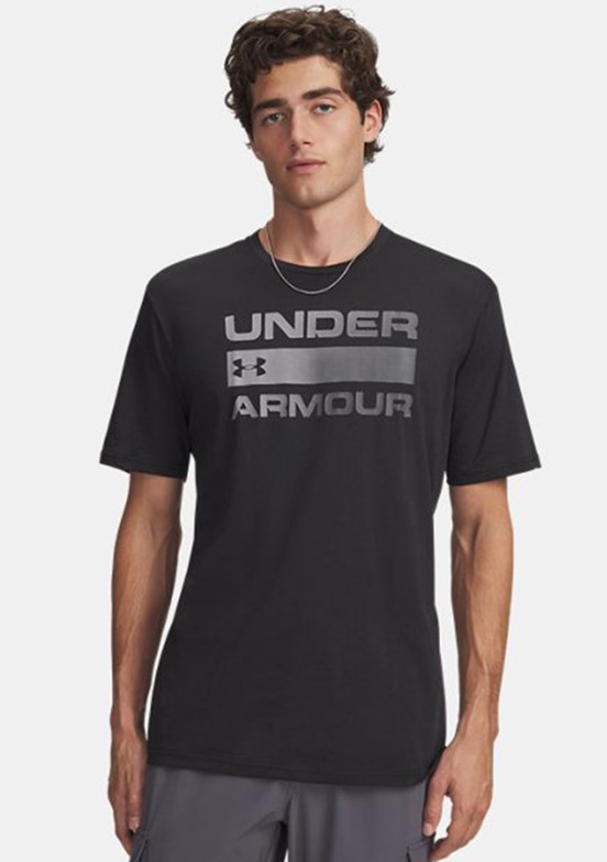 UNDER ARMOUR UA Team Issue Wordmark - 1329582-001 Erkek Siyah Bisiklet Yaka T-shirt