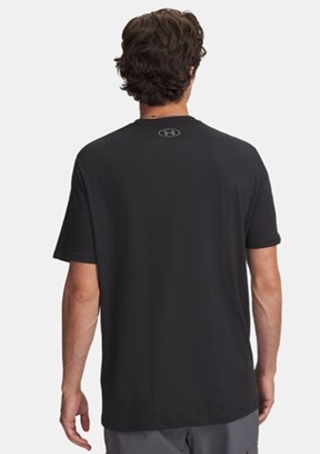 UNDER ARMOUR UA Team Issue Wordmark - 1329582-001 Erkek Siyah Bisiklet Yaka T-shirt