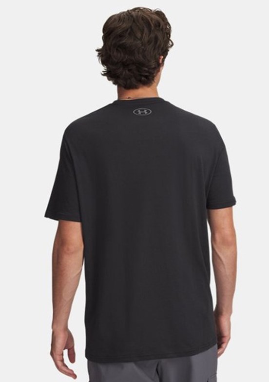 UNDER ARMOUR UA Team Issue Wordmark - 1329582-001 Erkek Siyah Bisiklet Yaka T-shirt