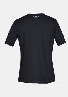 UNDER ARMOUR UA Team Issue Wordmark - 1329582-001 Erkek Siyah Bisiklet Yaka T-shirt