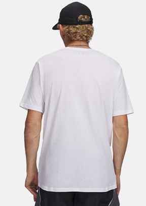 UNDER ARMOUR UA Team Issue Wordmark - 1329582-100 Erkek Beyaz Bisiklet Yaka T-shirt