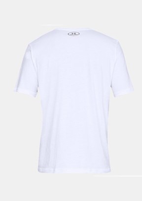 UNDER ARMOUR UA Team Issue Wordmark - 1329582-100 Erkek Beyaz Bisiklet Yaka T-shirt