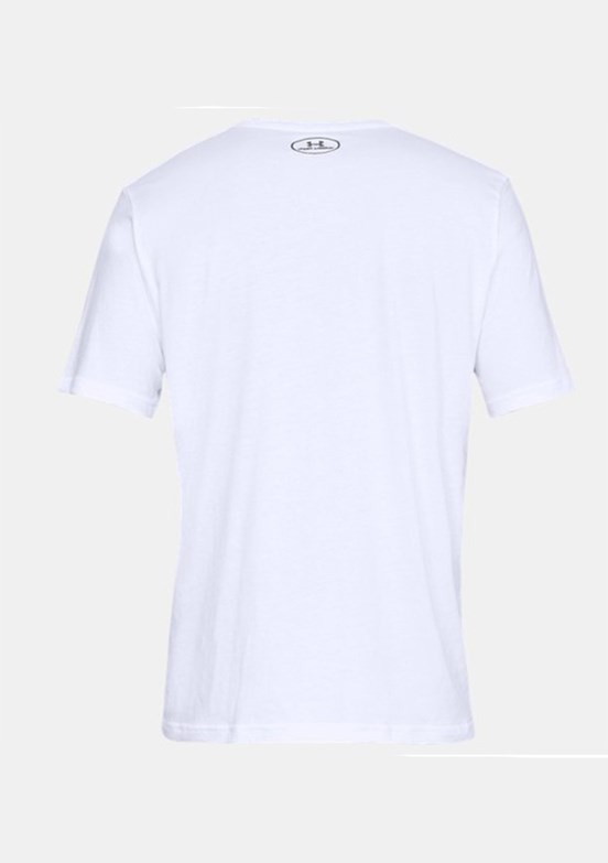 UNDER ARMOUR UA Team Issue Wordmark - 1329582-100 Erkek Beyaz Bisiklet Yaka T-shirt