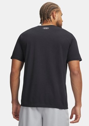 UNDER ARMOUR UA ABC Camo Boxed - 1361673-001 Erkek Siyah Baskılı Yaka T-shirt