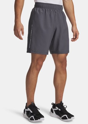 UNDER ARMOUR UA Tech Dokuma Wordmark - 1383356-025 Erkek Gri Dokuma Şort