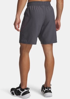 UNDER ARMOUR UA Tech Dokuma Wordmark - 1383356-025 Erkek Gri Dokuma Şort