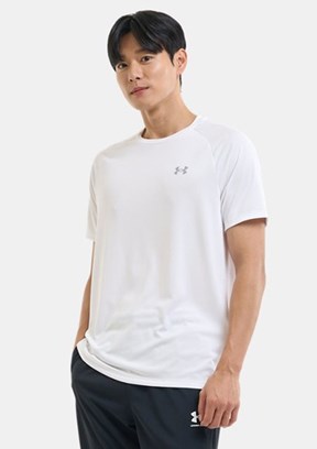 UNDER ARMOUR UA Tech 2.0 - 1326413-100 Erkek Beyaz Bisiklet Yaka T-Shirt
