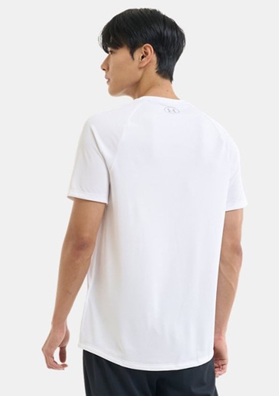 UNDER ARMOUR UA Tech 2.0 - 1326413-100 Erkek Beyaz Bisiklet Yaka T-Shirt