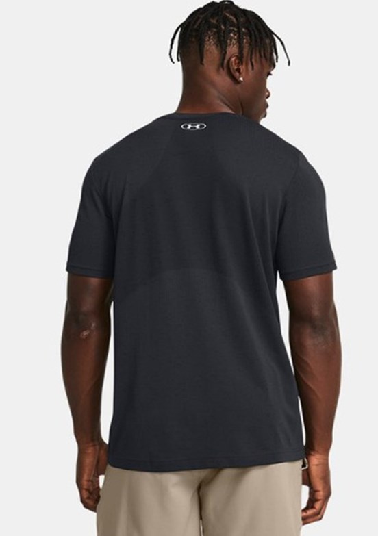 UNDER ARMOUR UA Vanish - 1382801-001 Erkek Siyah Dikişsiz Kısa Kollu T-shirt