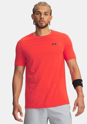 UNDER ARMOUR UA Vanish - 1382801-690 Erkek Kırmızı Dikişsiz Kısa Kollu T-shirt