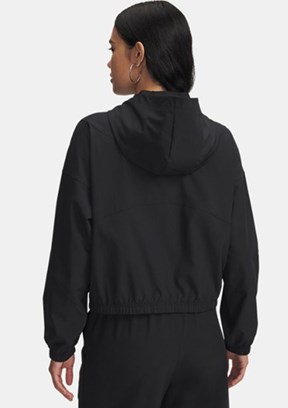 UNDER ARMOUR UA Rival Woven - 6004849-005 Kadın Siyah Kapüşonlu Ceket