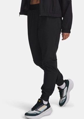 UNDER ARMOUR UA Rival High Rise - 1382727-001 Kadın Siyah Eşofman Altı