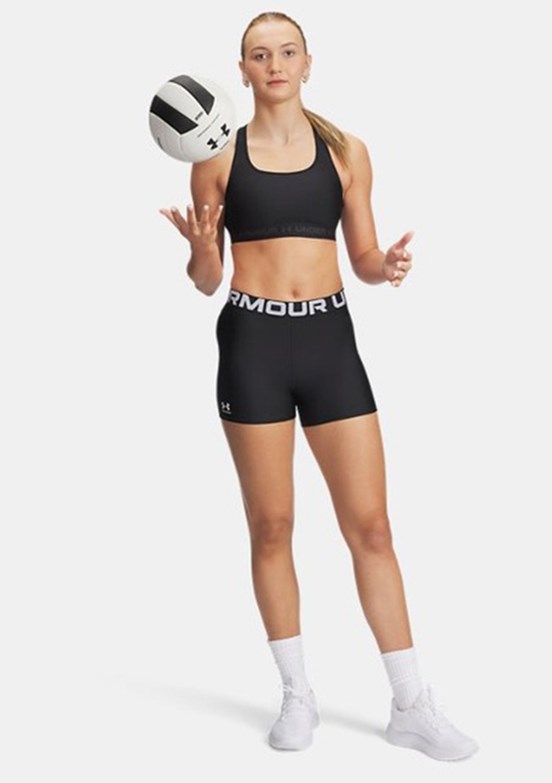 UNDER ARMOUR UA Crossback Mid - 1361034-001 Kadın Siyah Sporcu Sütyeni