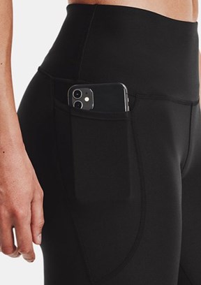 UNDER ARMOUR UA Tech - 1365335-001 Kadın Siyah Yüksek Bel Bilekte Tayt