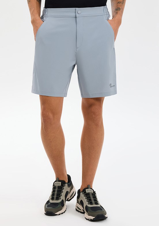 SKECHERS - S211710-4256 Erkek Gri Baskılı Şort