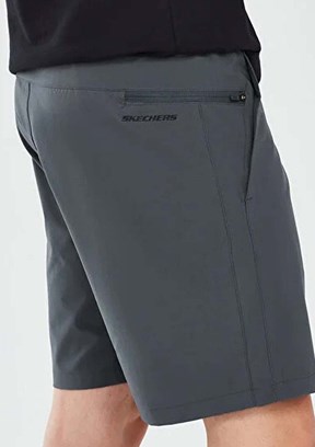 SKECHERS - S211710-4256 Erkek Gri Baskılı Şort