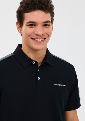 SKECHERS - S221047-3817 Erkek Çok Renkli Polo Yaka T-Shirt