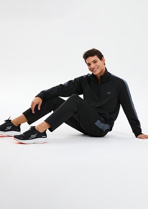 SKECHERS - S241211-3817 Erkek Siyah Eşofman Takımı