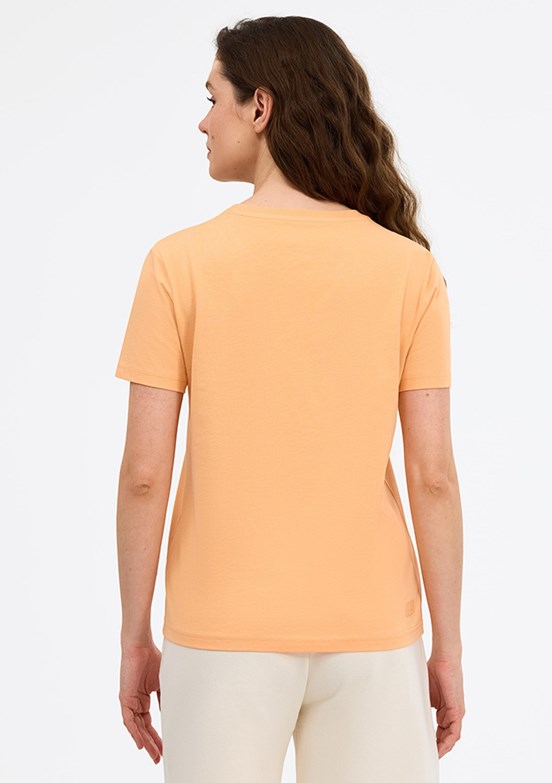 SKECHERS - S2510029-2118 Kadın Çok Renkli Bisiklet Yaka T-Shirt