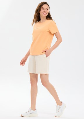 SKECHERS - S2510029-2118 Kadın Çok Renkli Bisiklet Yaka T-Shirt