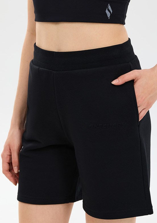 SKECHERS W Essential 5 Inch - S2610001-3817 Kadın Siyah Baskılı Şort