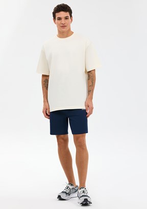 SKECHERS - S2610110-3855 Erkek Beyaz Oversize T-Shirt