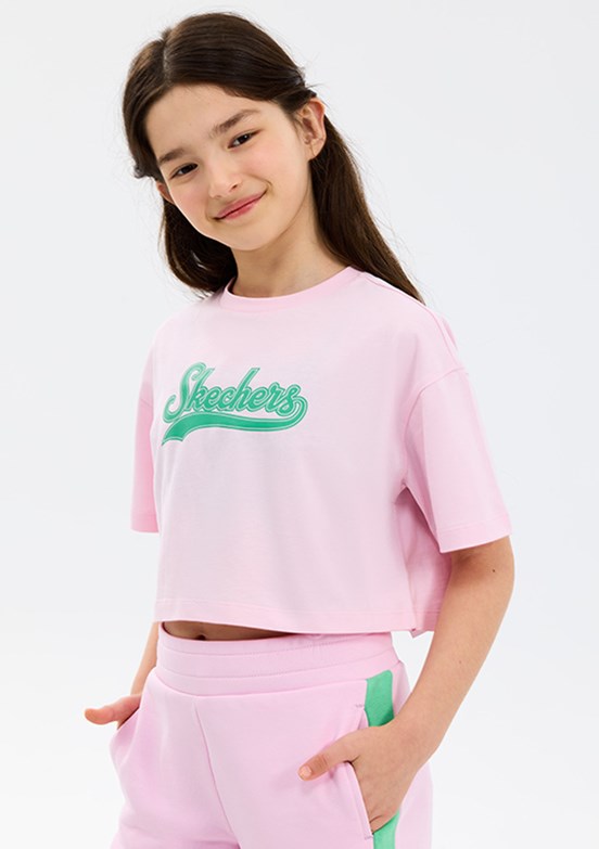 SKECHERS G Lw Fleece - SK2610032-0098 Kız Çocuk Pembe Baskılı Şort