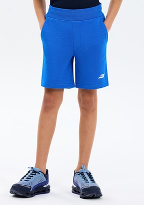 SKECHERS B Lw Fleece - SK2610080-0748 Erkek Çocuk Mavi Baskılı Şort