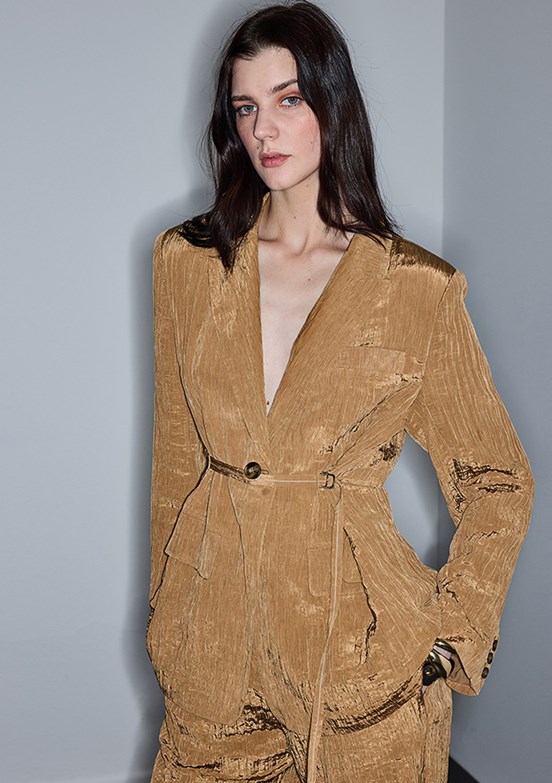 İPEKYOL Naturel Kadın Blazer Ceket