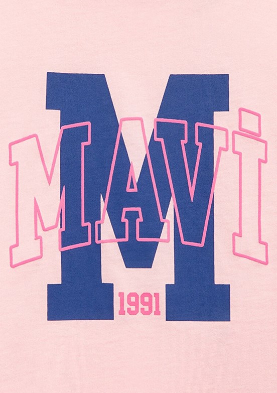 MAVİ Pembe Kız Çocuk Baskılı T-Shirt