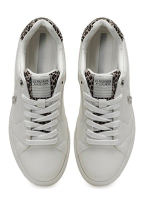 US POLO ASSN Beyaz Kadın Sneaker Ayakkabı