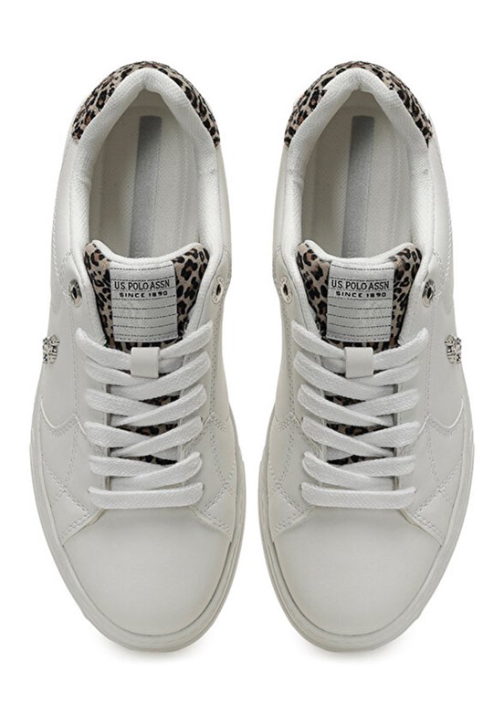 US POLO ASSN Beyaz Kadın Sneaker Ayakkabı