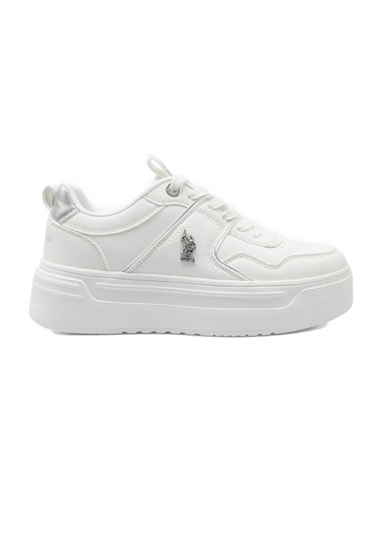 US POLO ASSN Beyaz Kadın Sneaker Ayakkabı