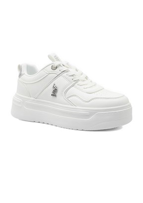 US POLO ASSN Beyaz Kadın Sneaker Ayakkabı