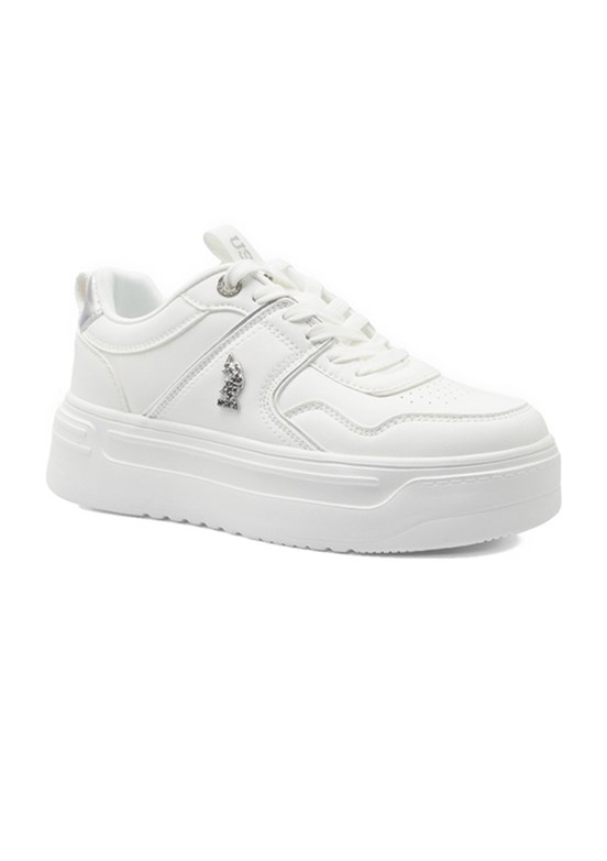 US POLO ASSN Beyaz Kadın Sneaker Ayakkabı