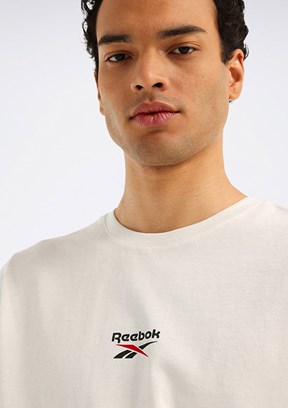 REEBOK 6M New Id - A10220456607010 Erkek Beyaz Kısa Kol T-Shirt