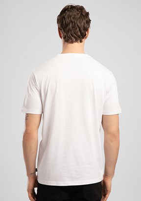 LEE COOPER Londonlogo - 262 LCM 242004 Erkek Beyaz O Yaka T-Shirt