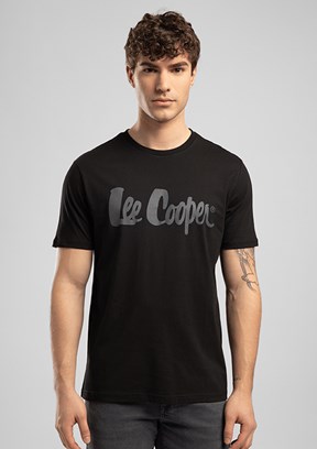 LEE COOPER Londonlogo - 262 LCM 242004 Erkek Siyah O Yaka T-Shirt