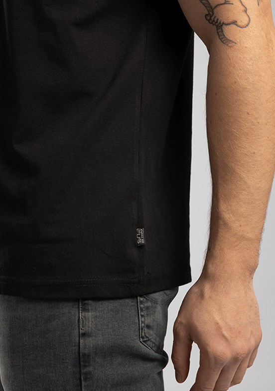 LEE COOPER Londonlogo - 262 LCM 242004 Erkek Siyah O Yaka T-Shirt