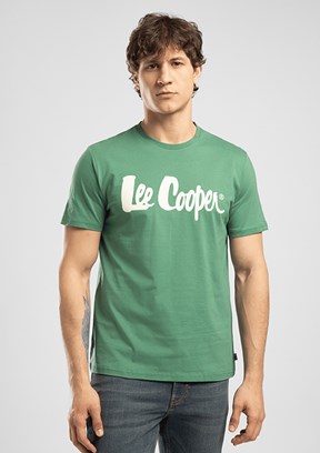 LEE COOPER Londonlogo - 262 LCM 242004 Erkek Yeşil O Yaka T-Shirt
