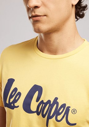 LEE COOPER Londonlogo - 262 LCM 242004 Erkek Turuncu O Yaka T-Shirt