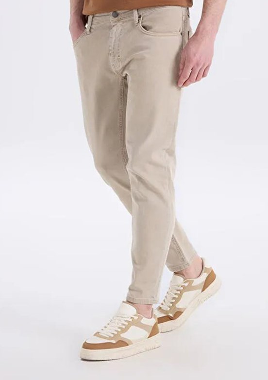 LEE COOPER - 262 LCM 221005 Lonce  Erkek Bej Normal Bel Pantolon
