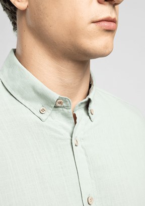 LEE COOPER Darell - 262 LCM 241001 Erkek Yeşil Uzun Kol Gömlek