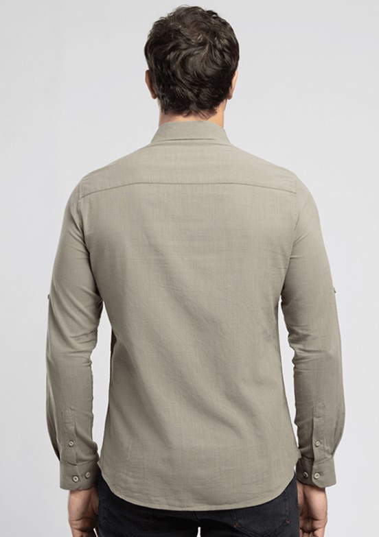 LEE COOPER Darell - 262 LCM 241001 Erkek Yeşil Uzun Kol Gömlek