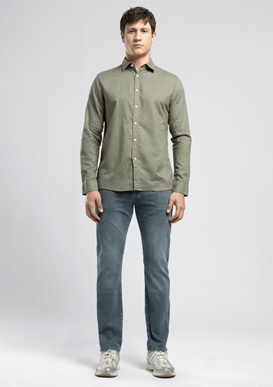 LEE COOPER Harry - 262 LCM 121038 Erkek Yeşil Normal Bel Jean Pantolon