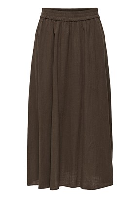 ONLY Onltizana - 15372613 Kadın Kahverengi Uzun Etek