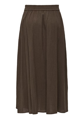 ONLY Onltizana - 15372613 Kadın Kahverengi Uzun Etek