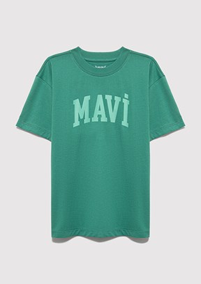 MAVİ Yeşil Erkek Çocuk Baskılı T-Shirt