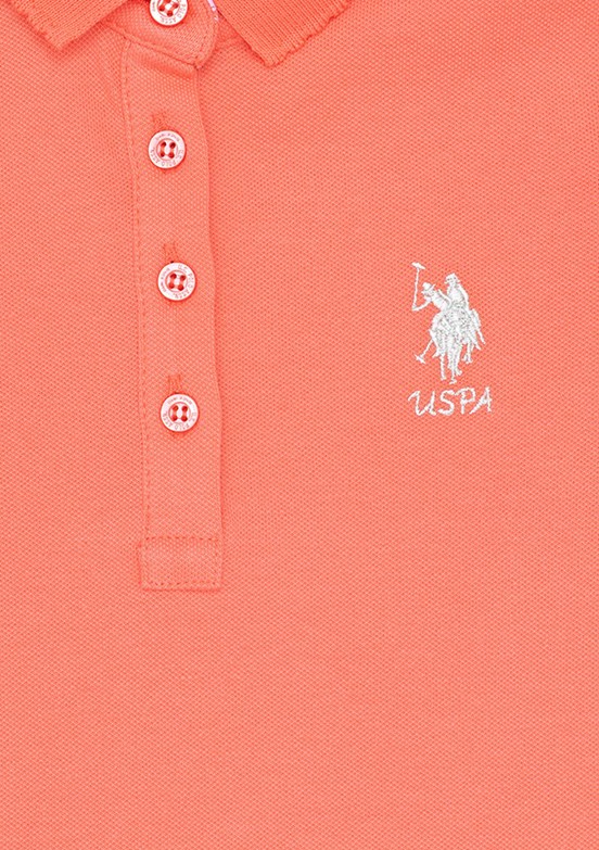 US POLO ASSN Turuncu Kız Çocuk Basic T-Shirt